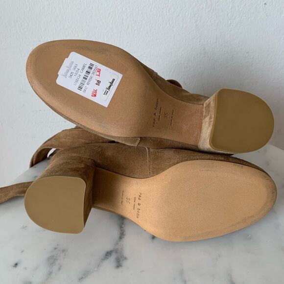 Brand New with Tag - Rag & Bone Dalia Suede Ankle-Tie Boot Women's 5 US - Picture 9 of 11